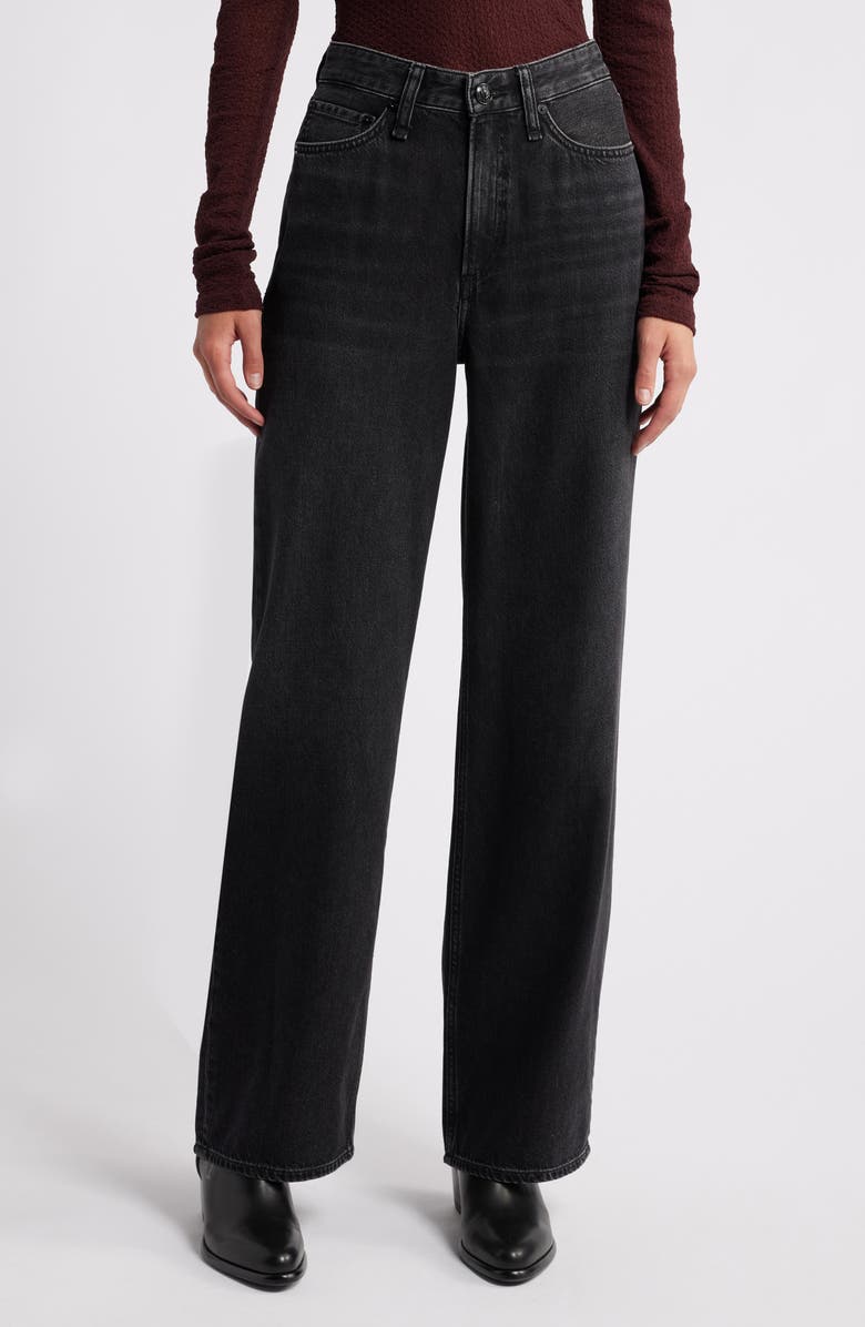 rag & bone Featherweight Logan Mid Rise Wide Leg Jeans, Main, color,