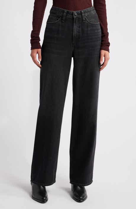 rag & bone Featherweight Logan Mid Rise Wide Leg Jeans