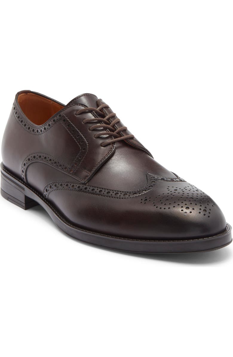 Magnanni Eddison Wingtip Derby, Main, color, Brown
