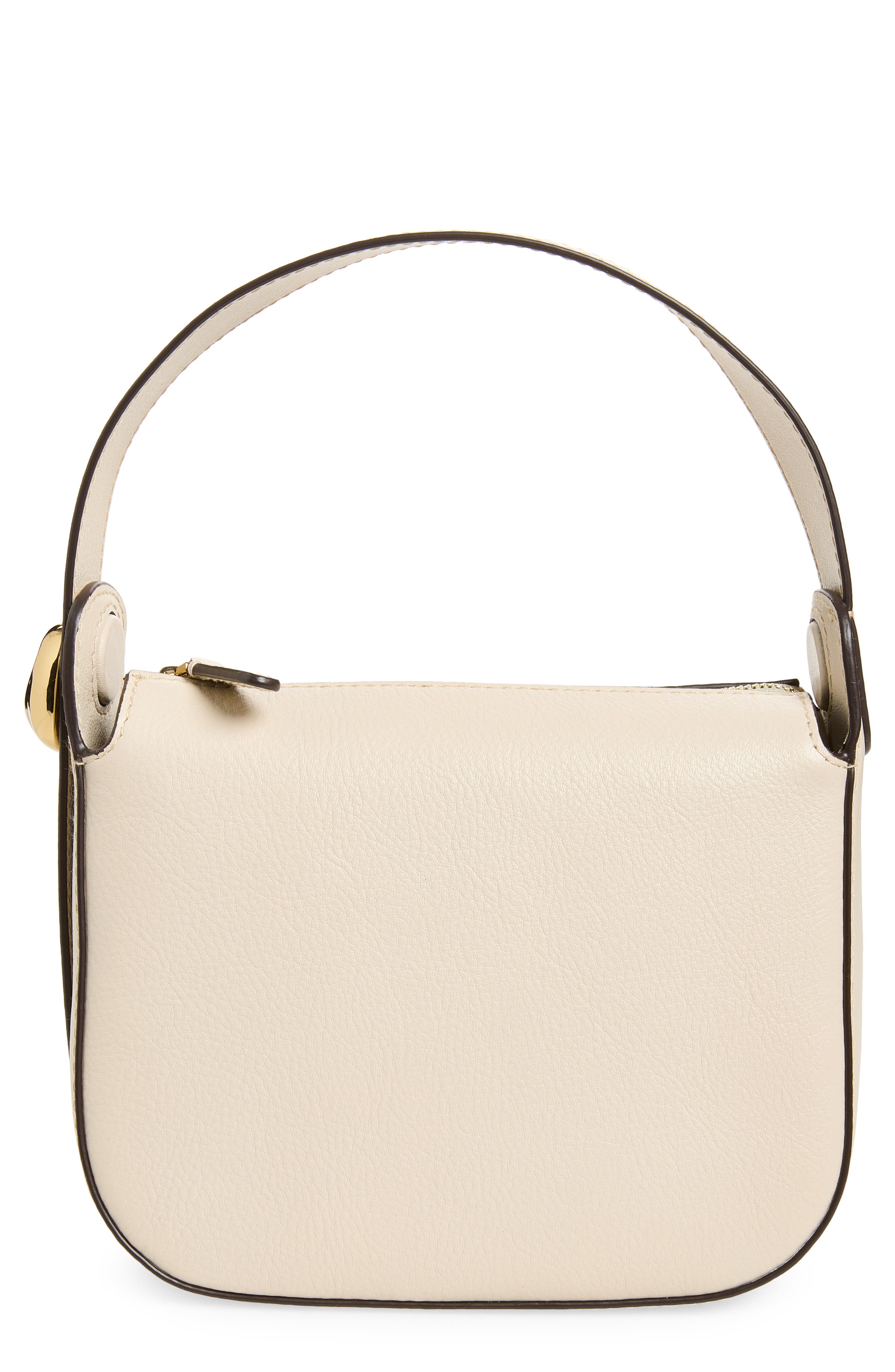 Madewell The Sculpted Metal Wristlet Bag, Main, color, Vintage Muslin