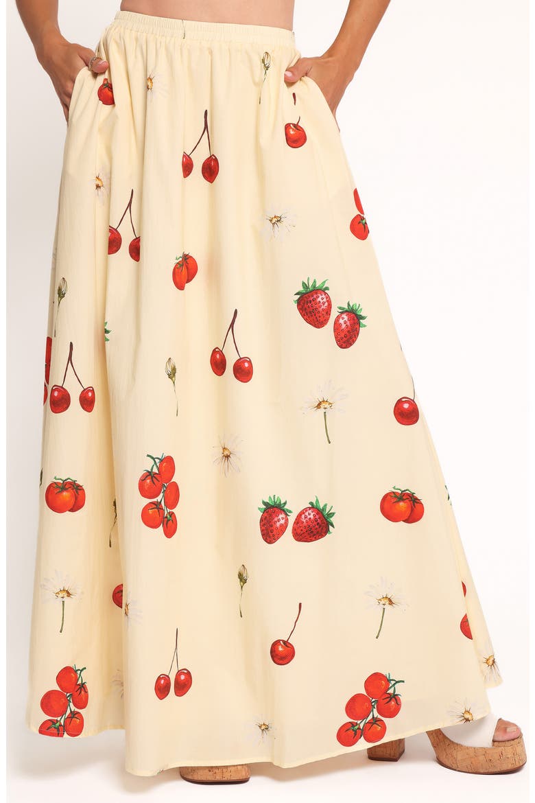 Remira Maxi Skirt, Alternate, color, YELLOW CHERRY