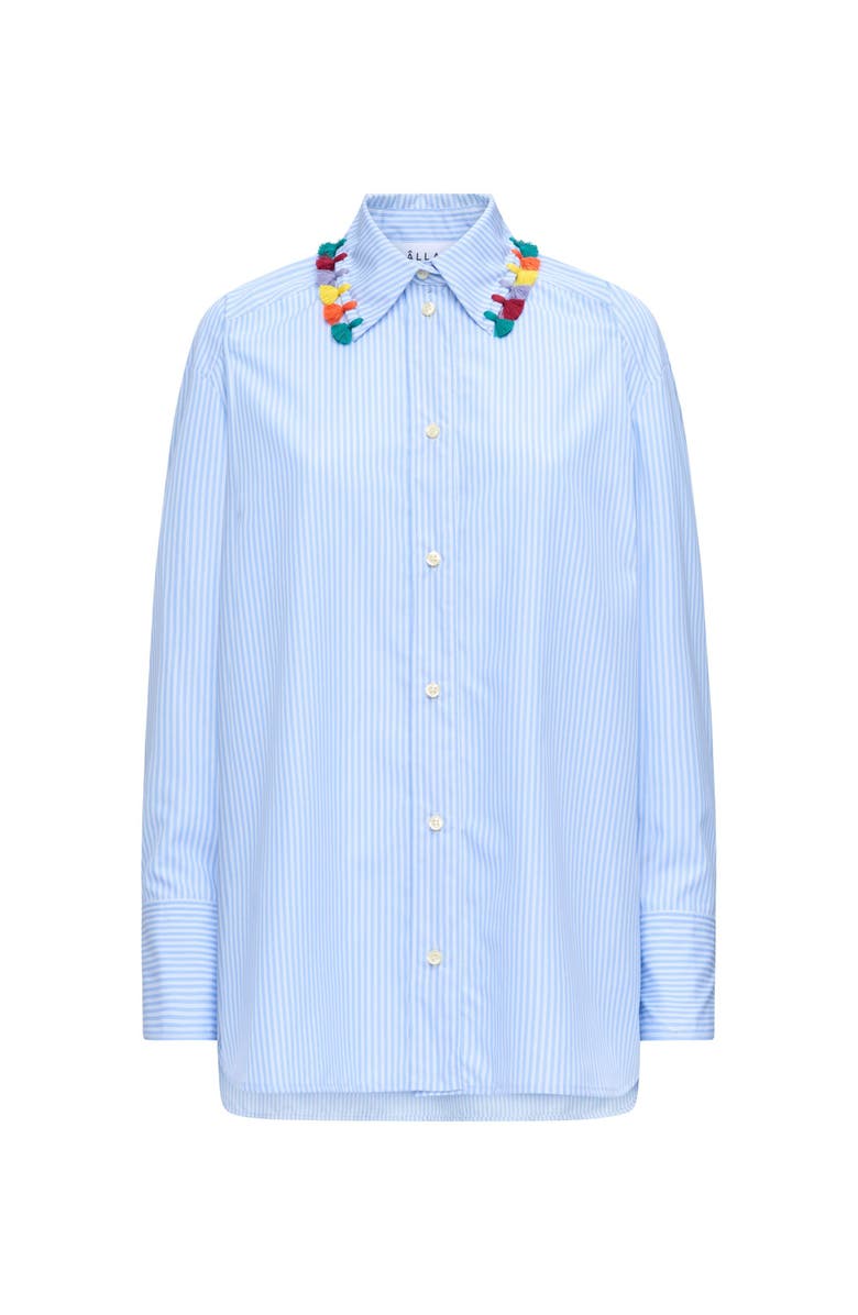 Callas Milano LYN Tassel collar shirt MC, Main, color, Blue