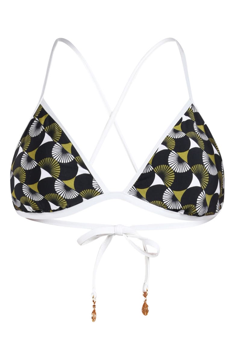 Sunshine 79 Trip Around Reversible Bikini Top, Alternate, color, Black