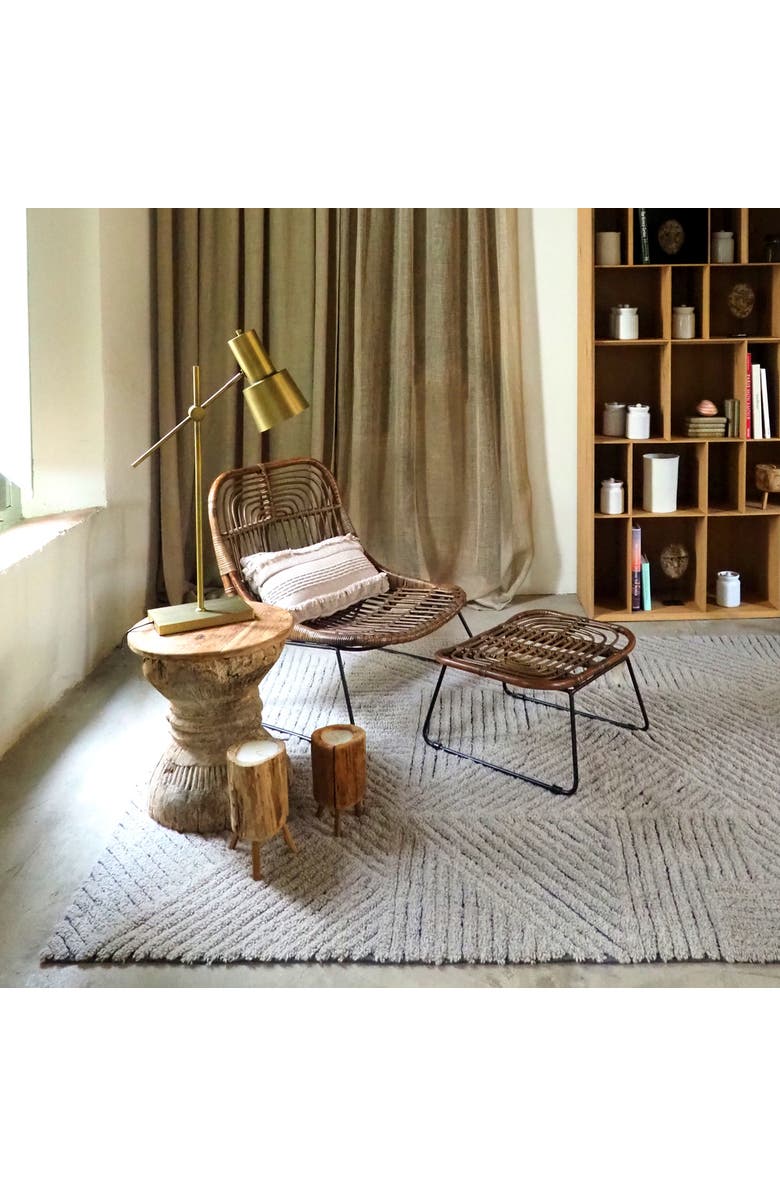 Lorena Canals Knitted Cushion Air Dune White, Alternate, color, Dune White