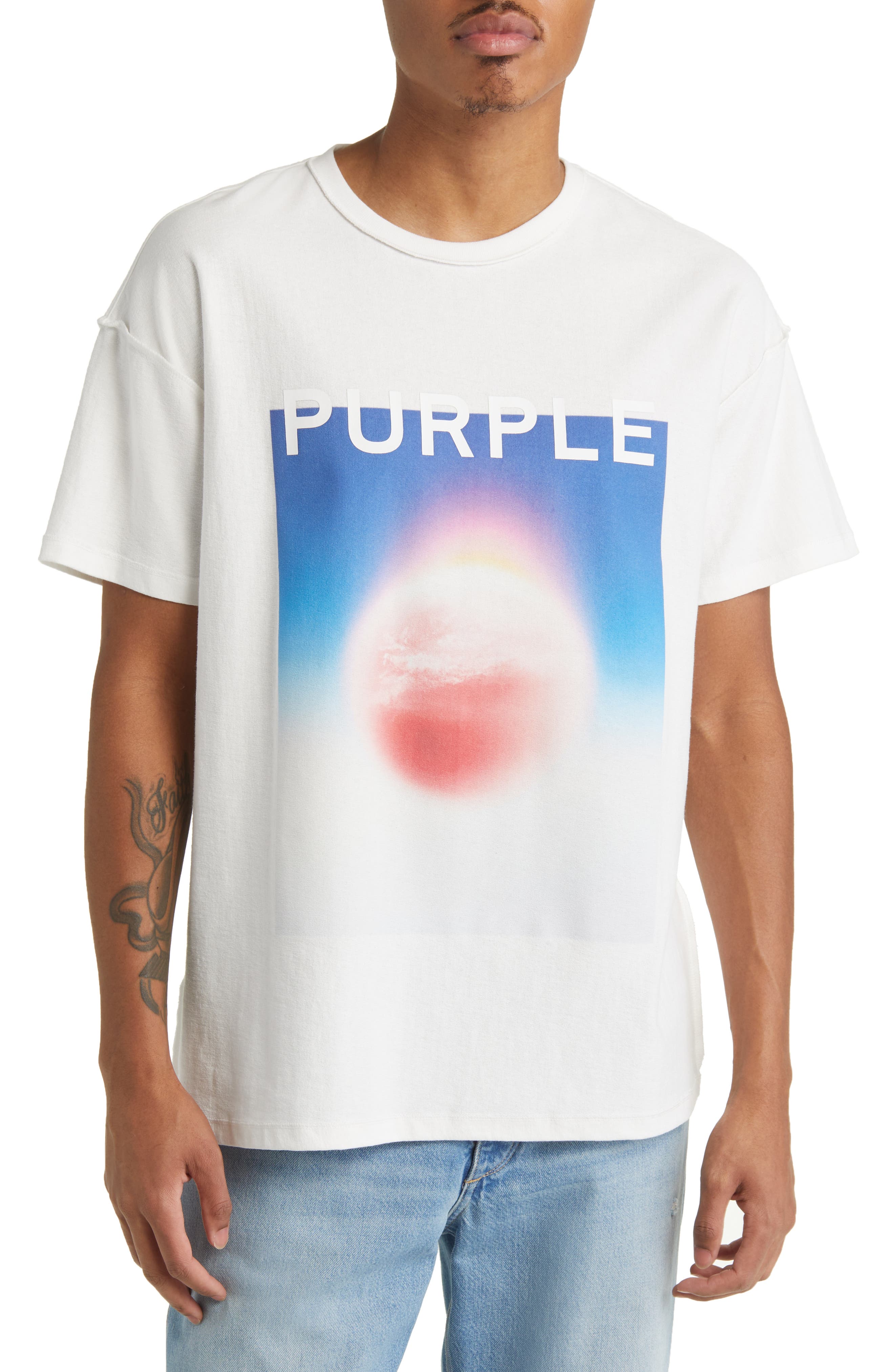 PURPLE BRAND Textured Inside Out Graphic Tee (Men) | Nordstromrack