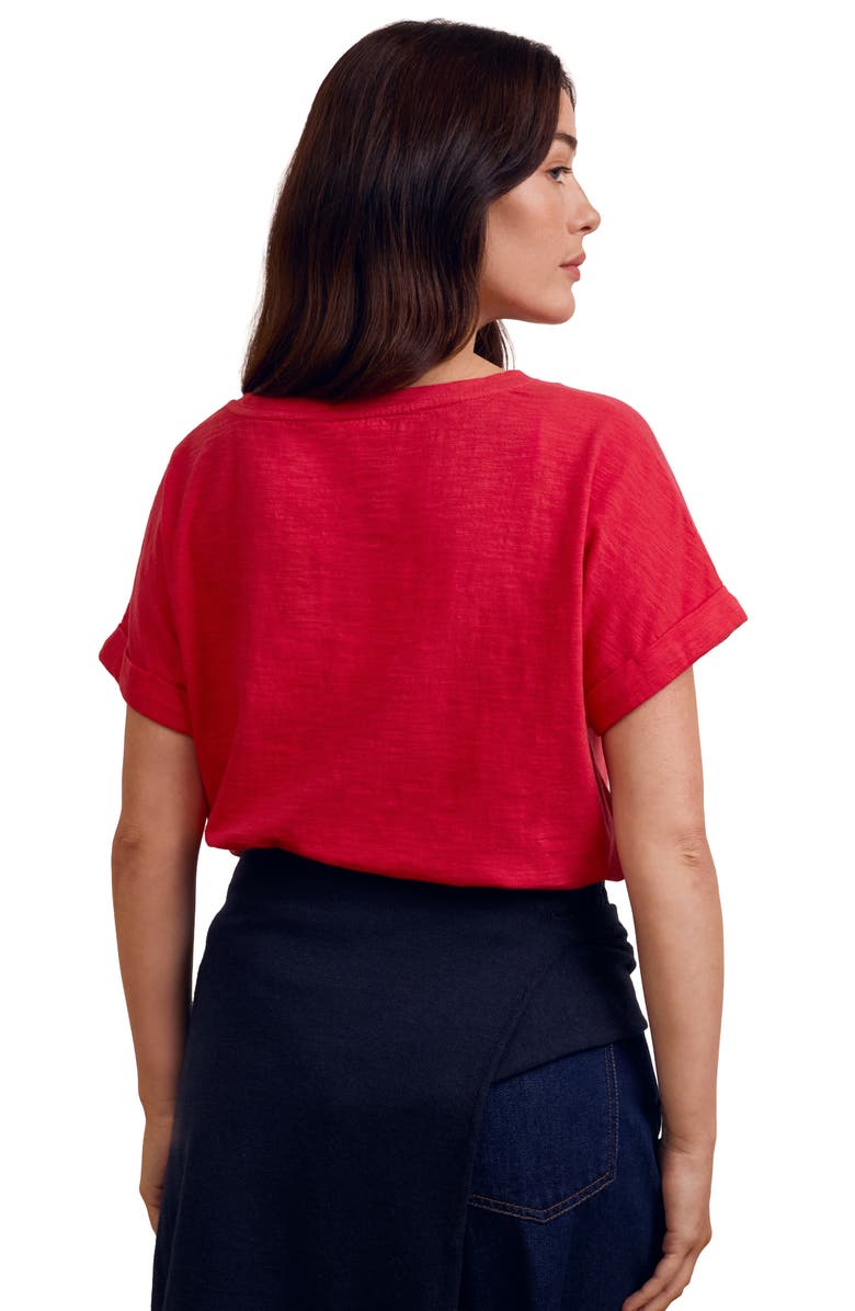 Celtic & Co. Cotton Crew Neck T-Shirt, Alternate, color, Red Tulip