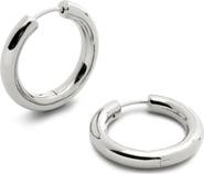 Monica Vinader Medium Essential Tube Hoop Earrings