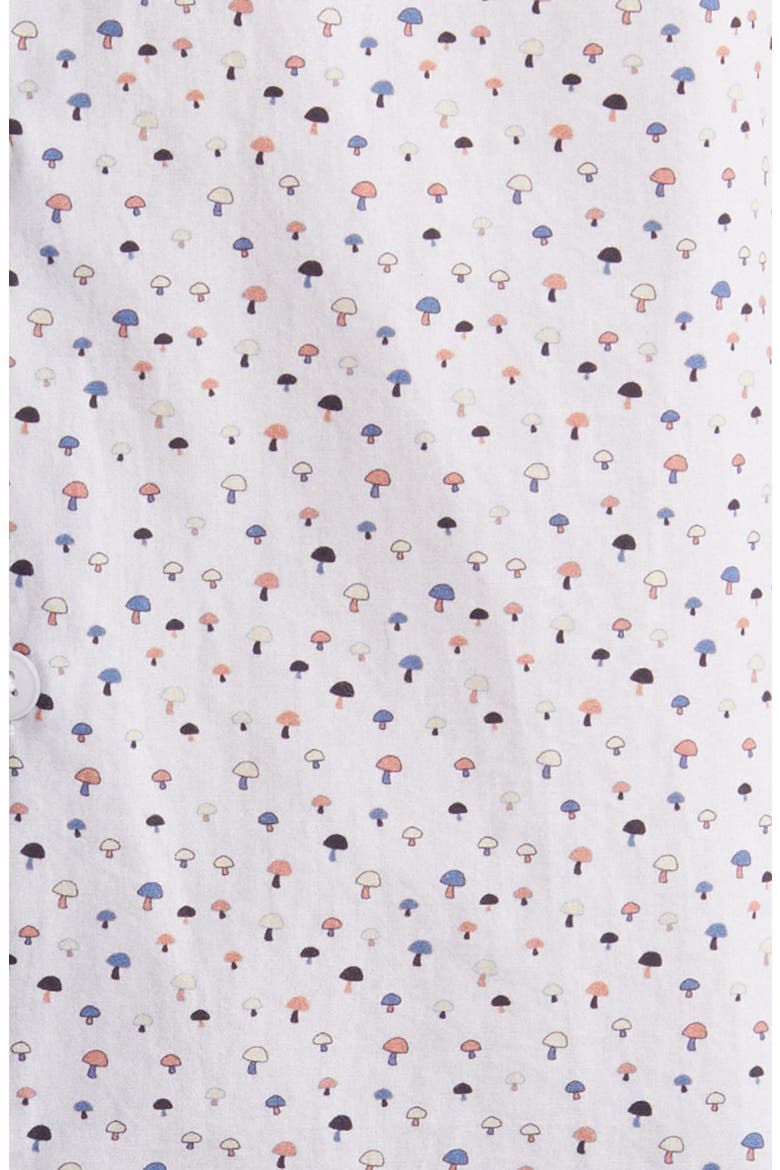 Stonefield Mushroom Print Short Sleeve Button-Up Shirt, Alternate, color, BEIGE