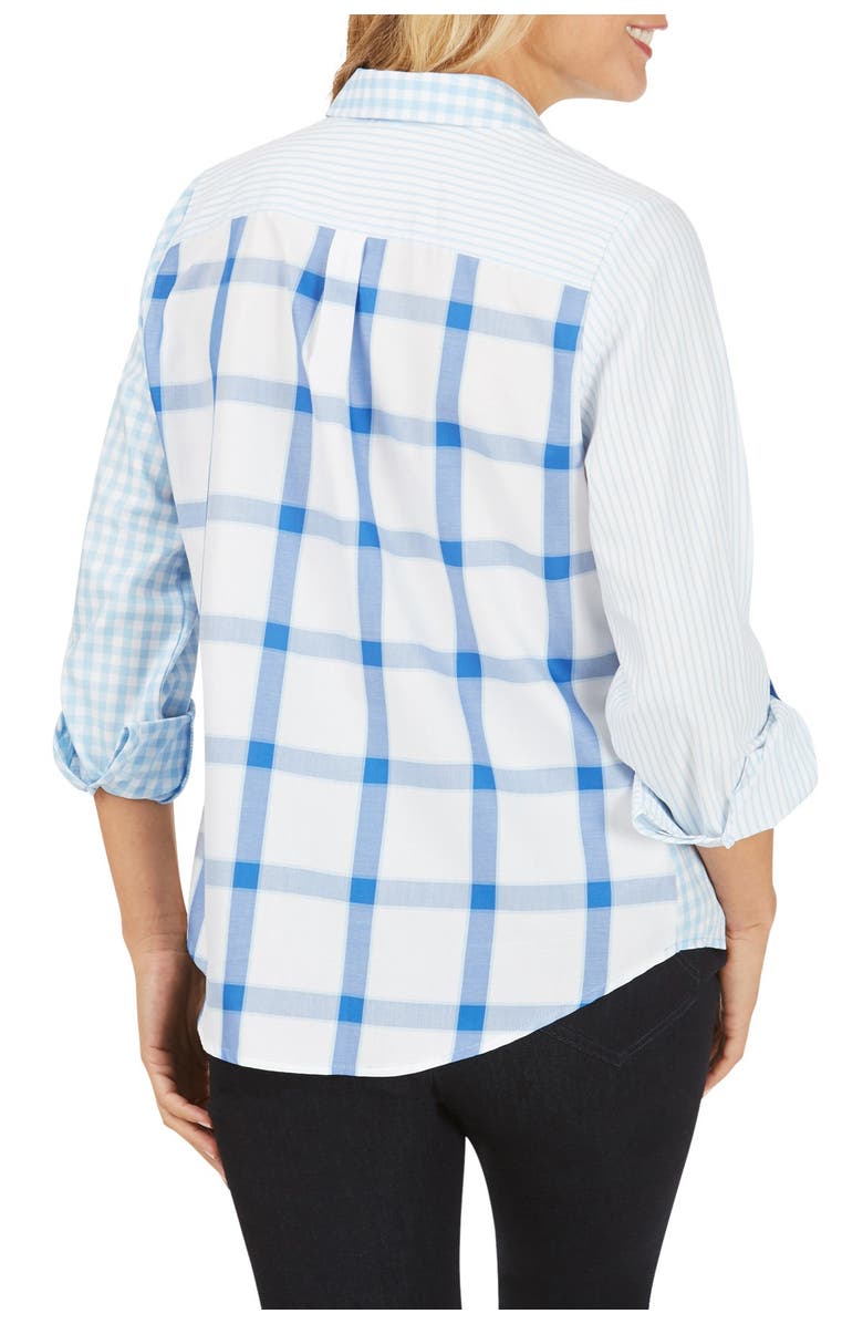 Foxcroft Hampton Non-Iron Pattern Play Shirt, Alternate, color, 