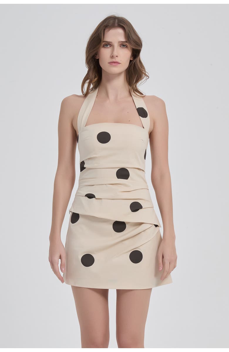 nuaje nuaje Eclipse Pleated Mini Skirt, Main, color, Sandstone Pebble