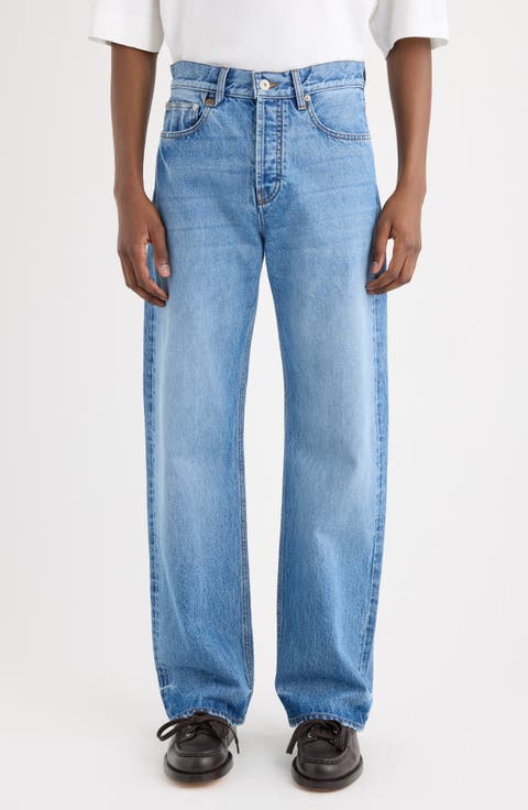 Le de-Nîmes Droit Straight Leg Jeans