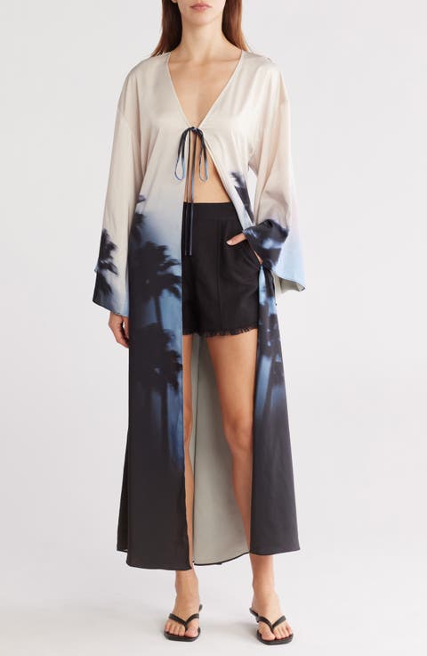 Pascal Tie Front Maxi Dress
