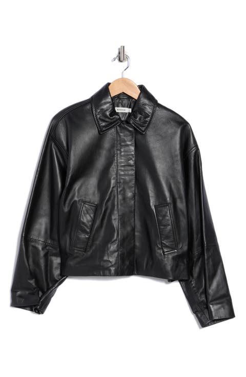 Everli Crop Leather Jacket