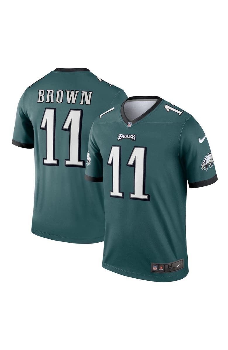 Nike Men's Nike A.J. Brown Midnight Green Philadelphia Eagles Legend Jersey, Main, color,