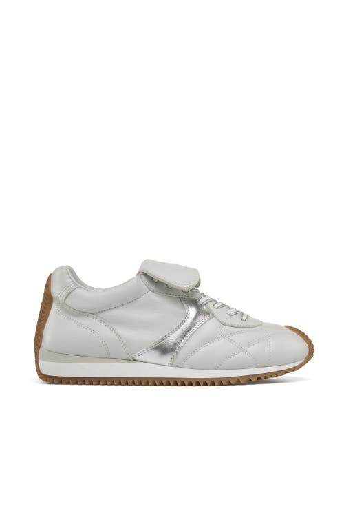 Jslides Footwear Lotty Sneaker In White Silver