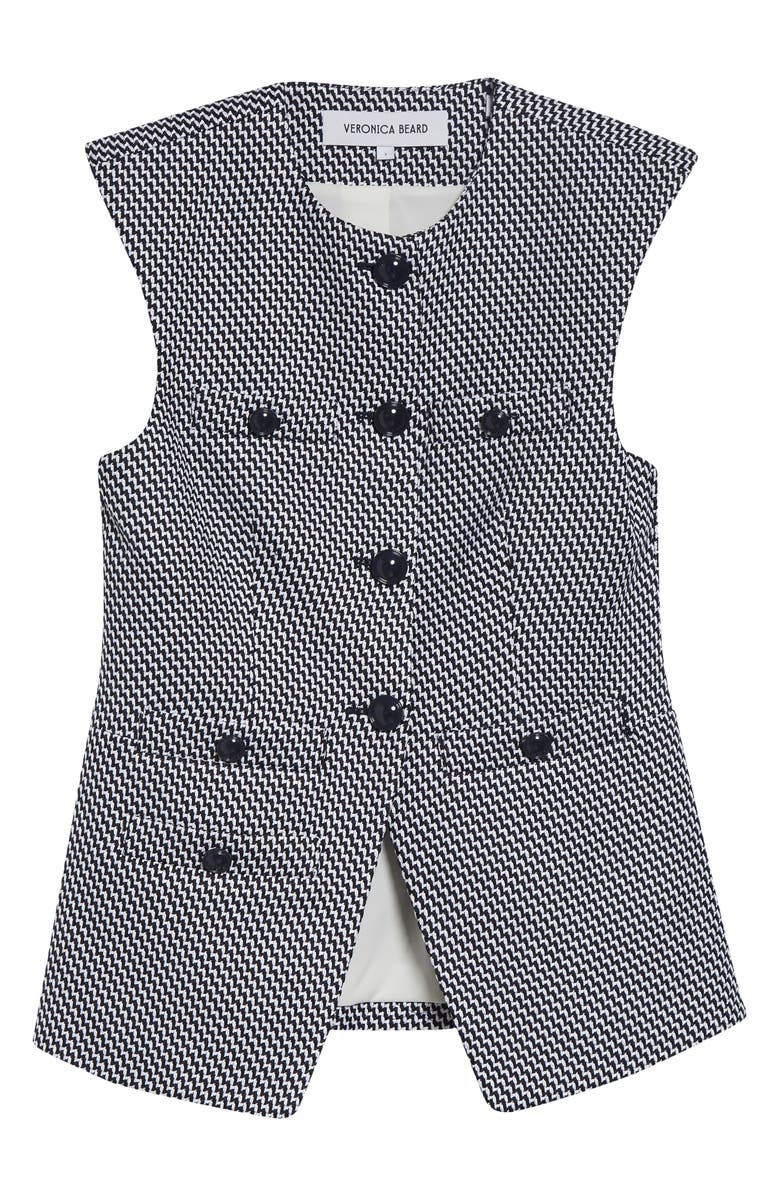 Veronica Beard Tamara Vest, Main, color, Lemongrass Dove