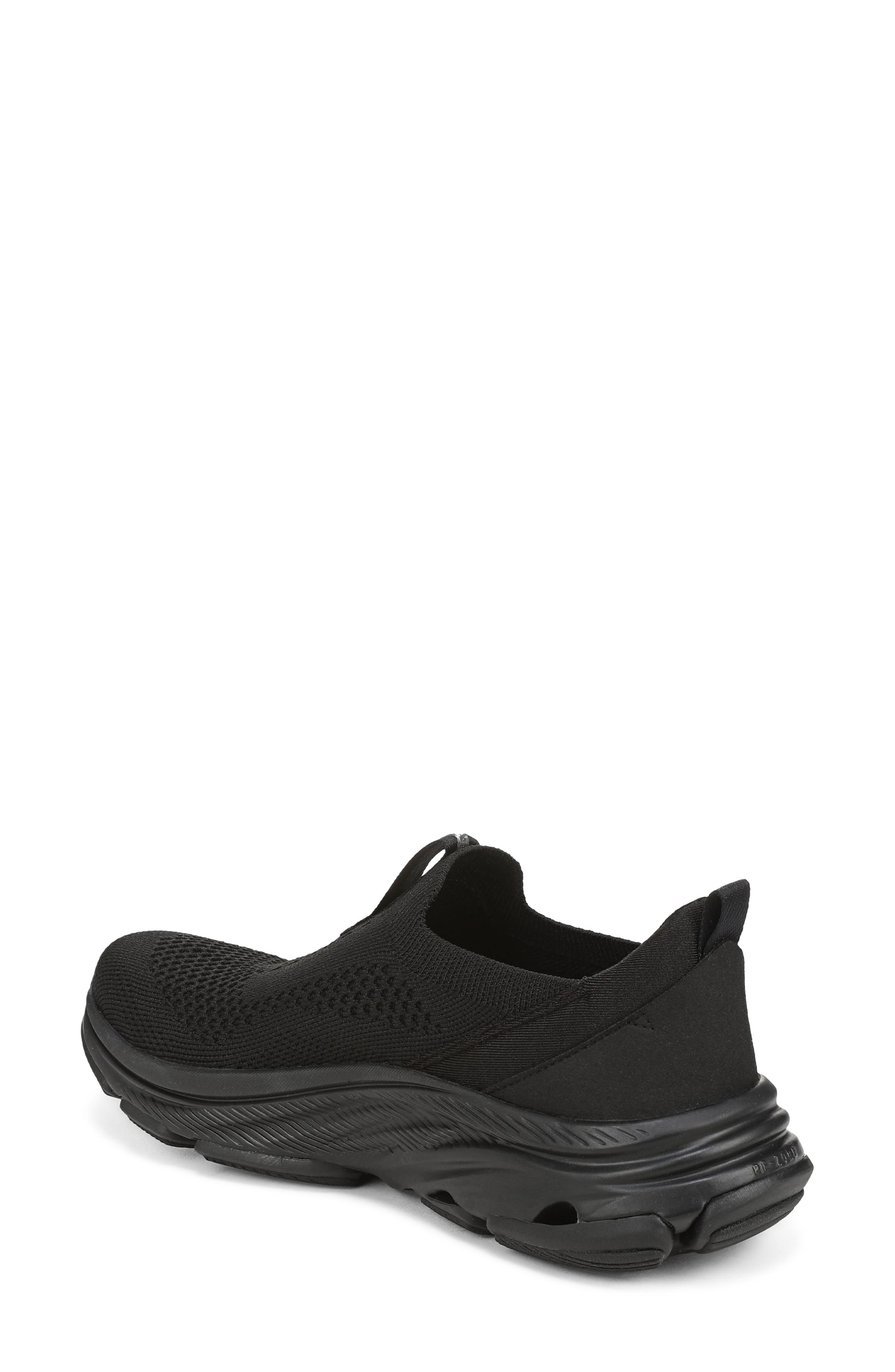 Devotion Max Slip-On Walking Sneaker, Alternate, color, BLACK BLACK