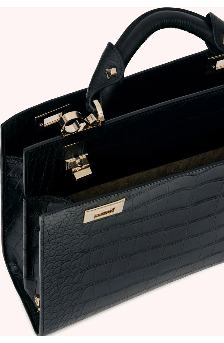 VIE LORIE Veronika Top Handle Bag, Alternate, color, Onyx