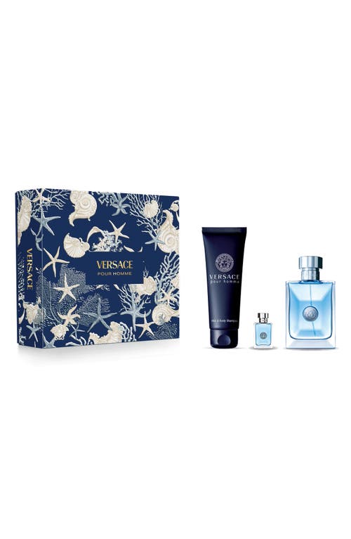Versace Pour Homme Eau De Toilettte 3-piece Gift Set $161 Value In No Color