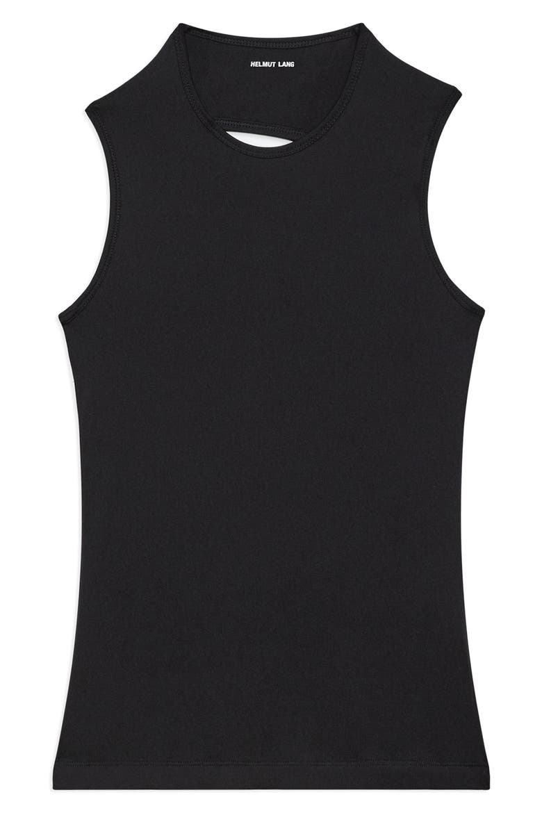 Asymmetrical Cutout Tank, Main, color, BLACK