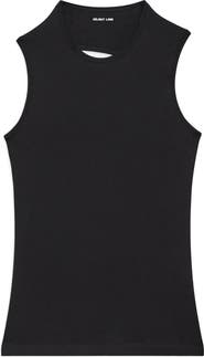 Helmut Lang Asymmetrical Cutout Tank