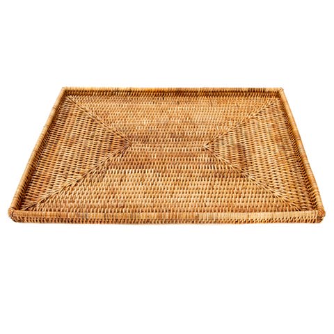 Artifacts Rattan Rectangular Flat Tray