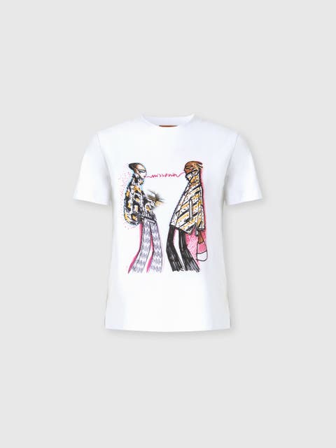 Short Sleeve T-shirt With Print And Logo