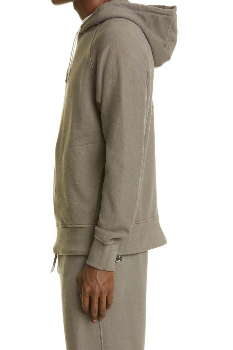 Cotton & Cashmere Hooded Sweatshirt, Alternate, color, GREY