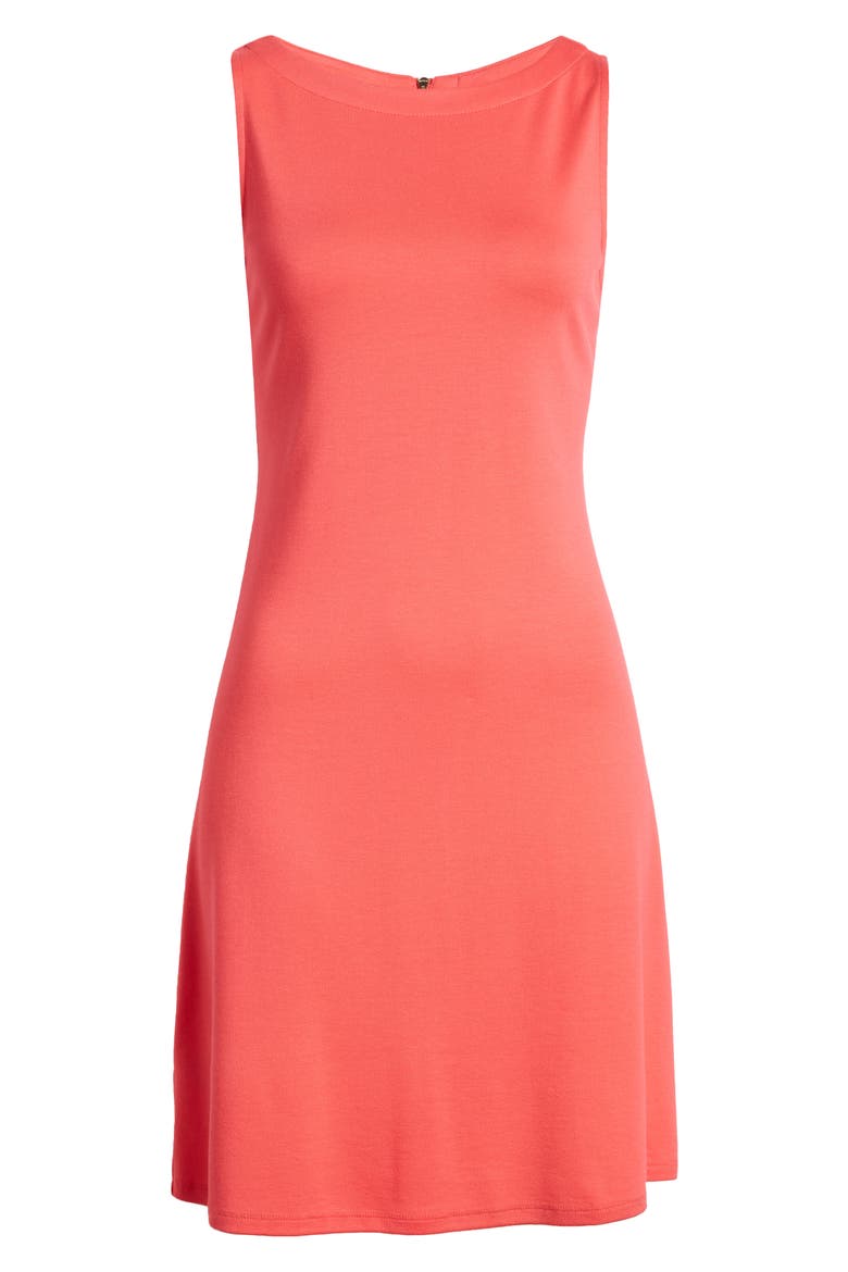 Sleeveless Sheath Minidress, Alternate, color, TEABERRY