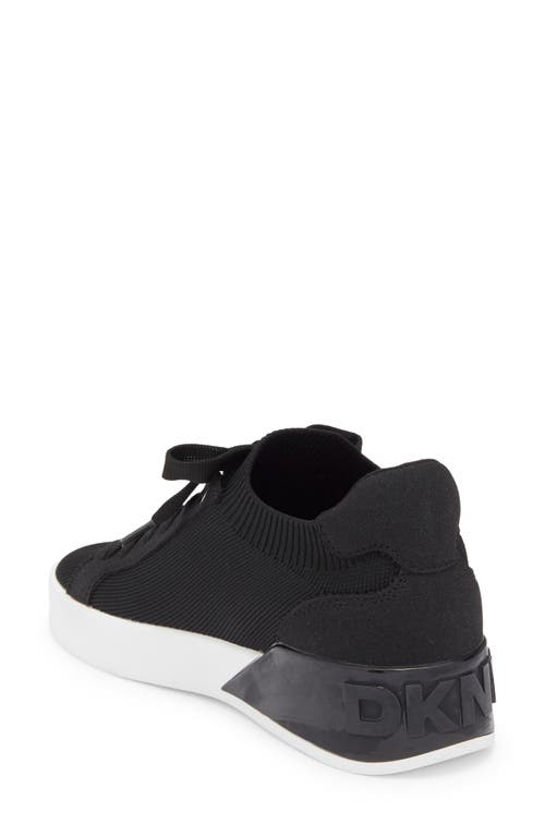 Dkny Mallory Knit Sneaker In Black