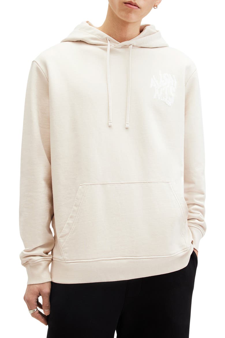 Orlando Logo Cotton Graphic Hoodie, Main, color, CREAM TAUPE