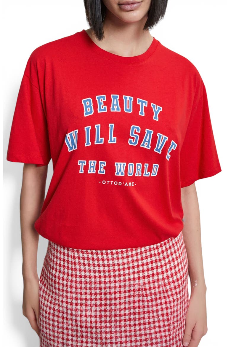 Classic Cotton T-Shirt, Main, color, Red