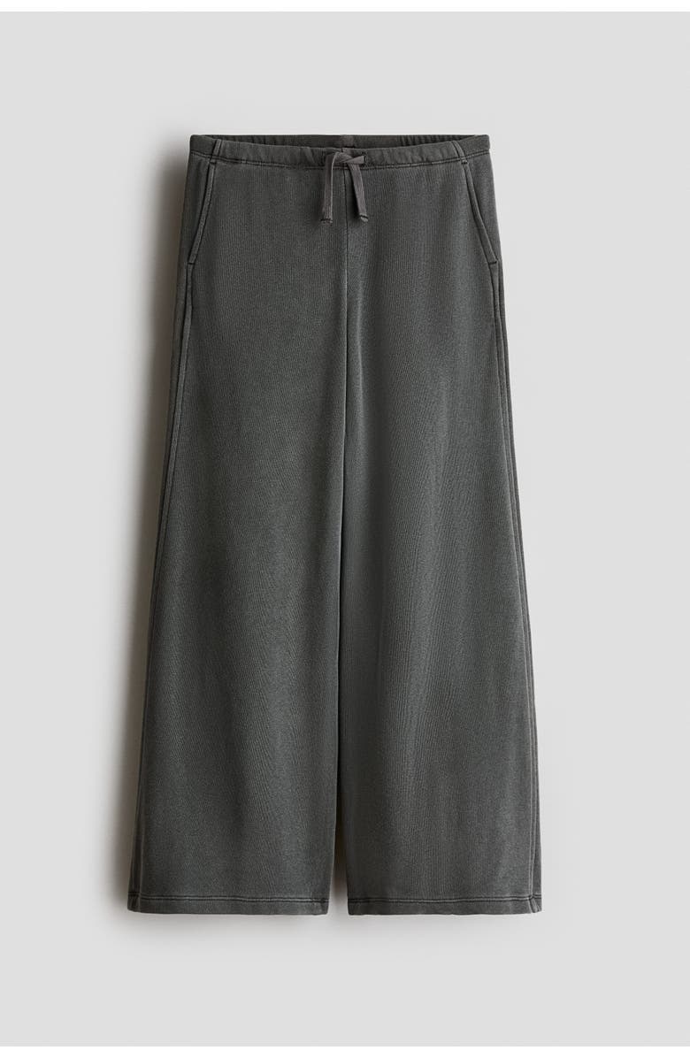 H&M Wide-leg joggers, Main, color, Dark Gray