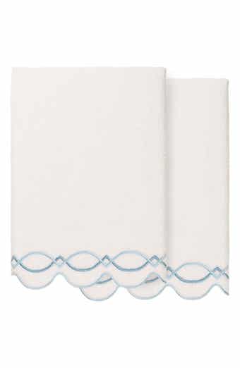 Diamond Chain Scallop 2-Piece Bath Towel Set