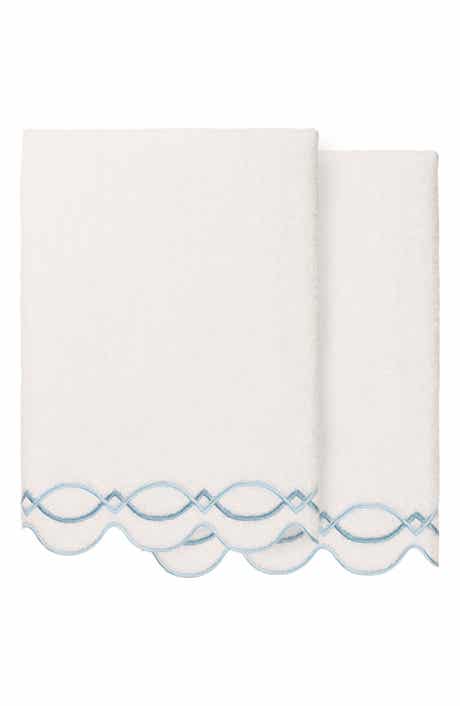 Diamond Chain Scallop 2-Piece Bath Towel Set