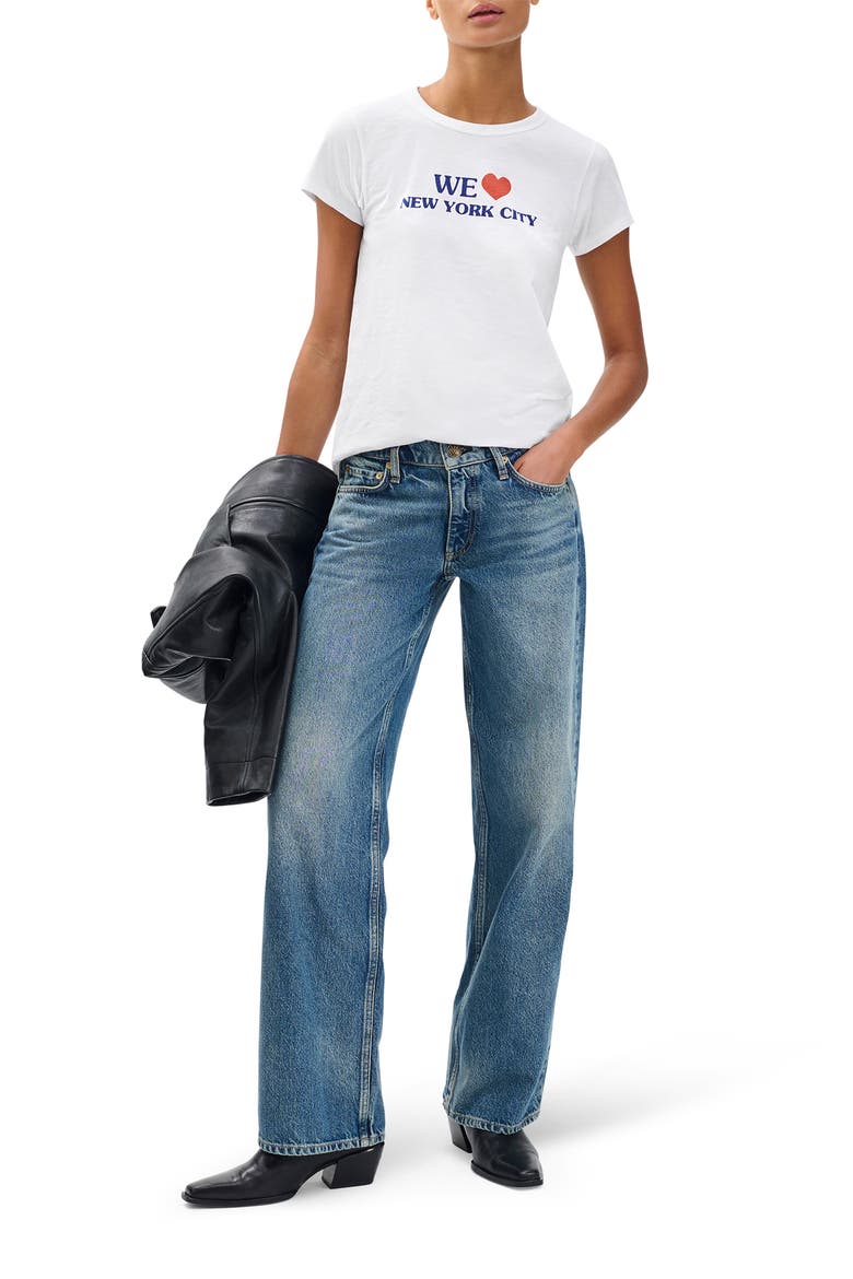 New York City Cotton Grpahic T-Shirt, Alternate, color, WHITE