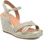 Söfft Newbury Espadrille Ankle Strap Platform Wedge Sandal
