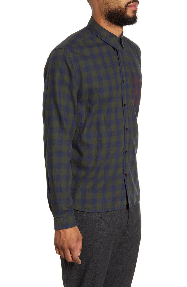 Oliver Spencer New York Special Slim Fit Check Button-Up Shirt, Alternate, color, 