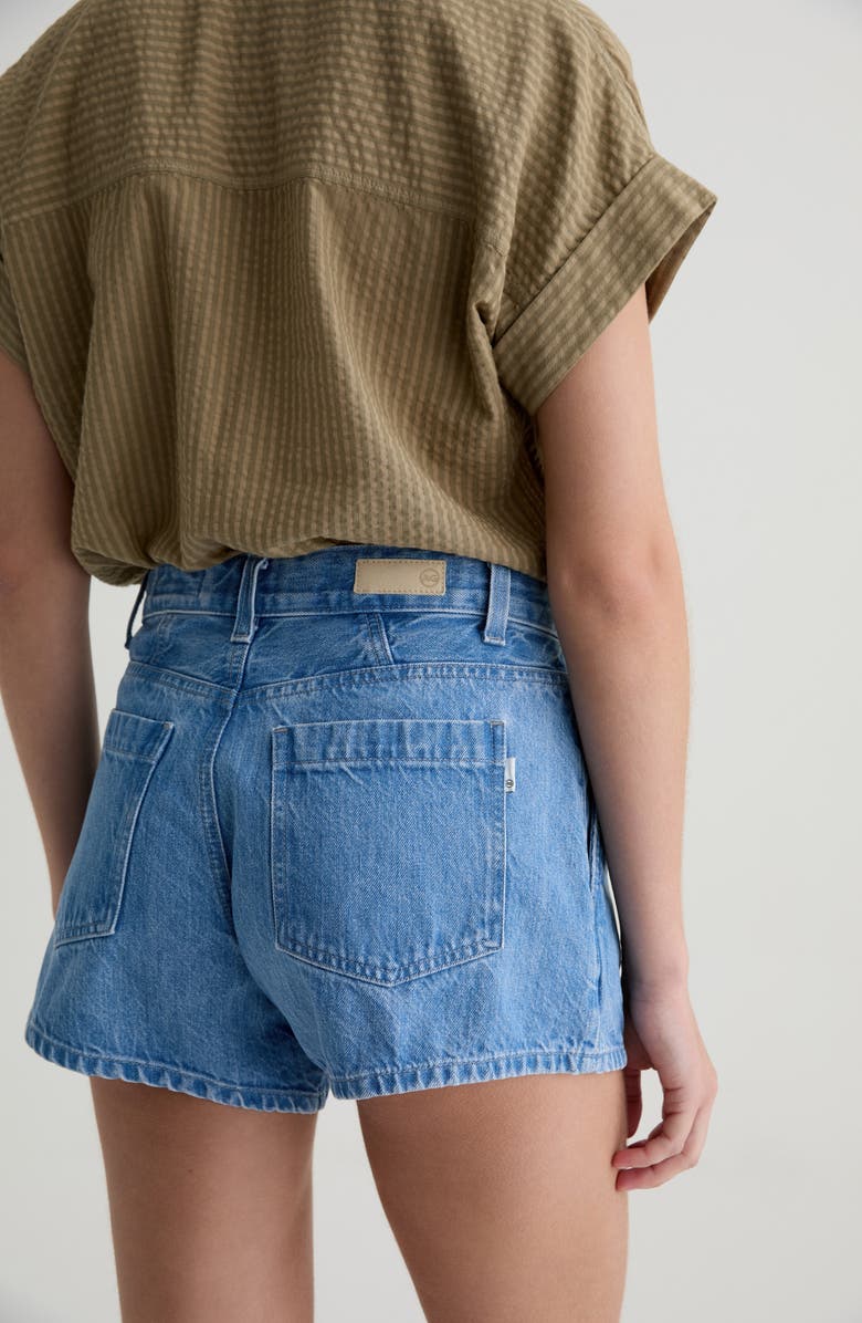 AG Rinna Seamed Denim Shorts, Alternate, color, Puerto Nuevo