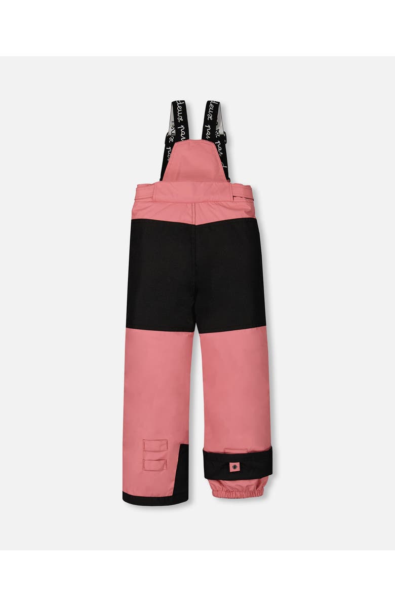 Deux par Deux Girl's Two Piece Snowsuit Printed Retro Flowers With Pink, Alternate, color, 