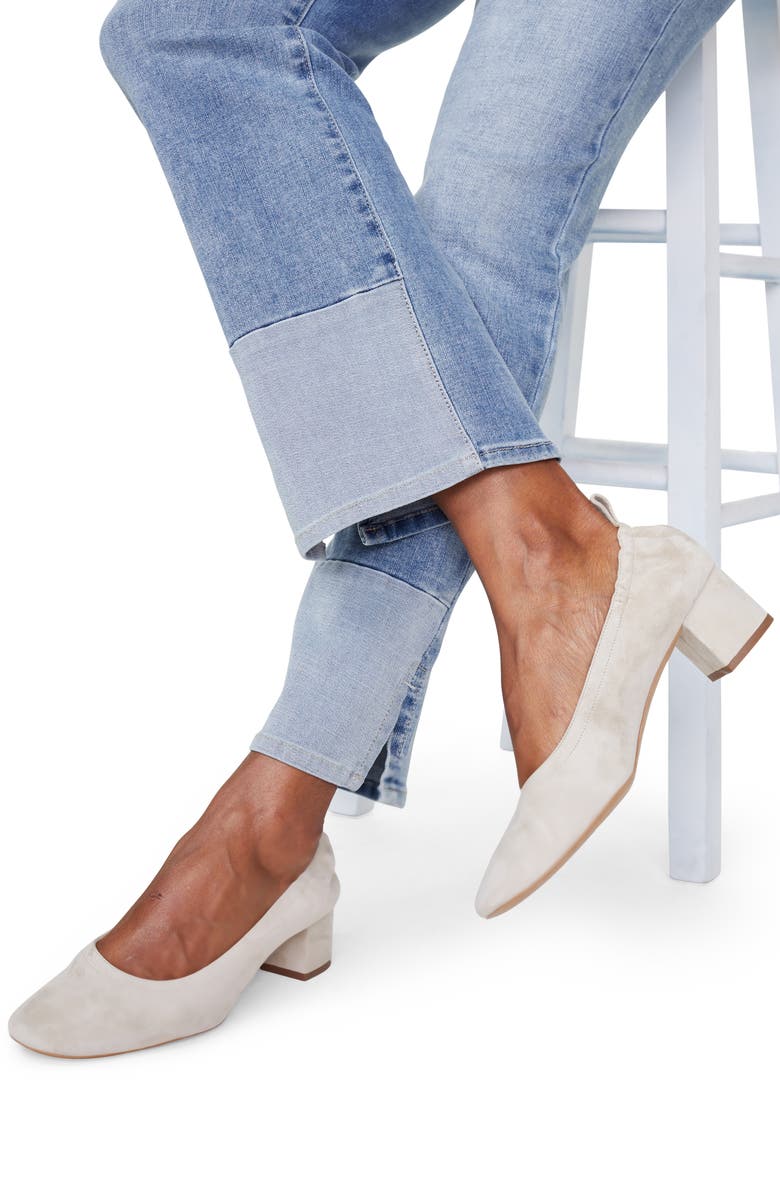 NYDJ Marilyn High Waist Pieced Slit Ankle Jeans, Alternate, color, 