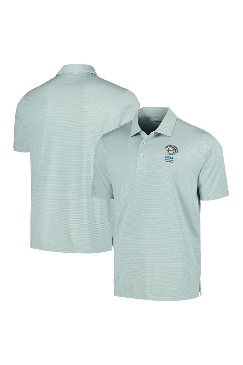 Men's Ahead Green WGC-Dell Technologies Match Play Airstream Essential Feed Striped Polo, Main, color, Green