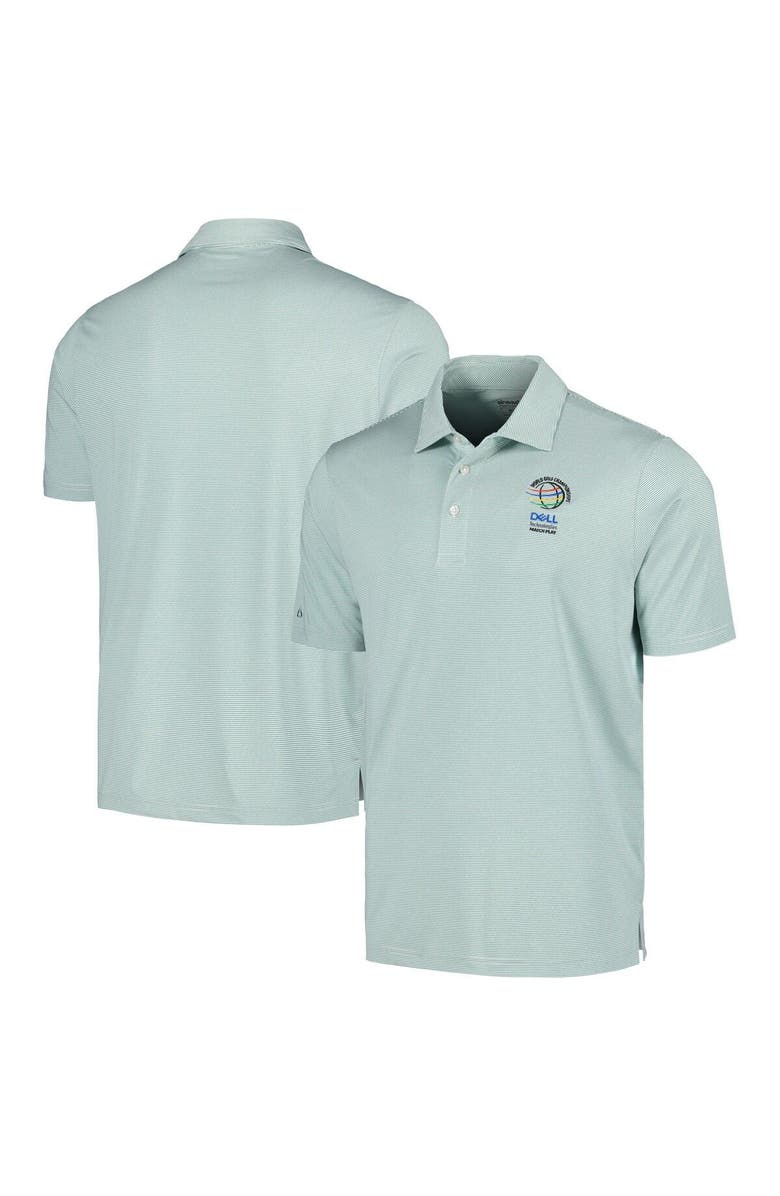 AHEAD Men's Ahead Green WGC-Dell Technologies Match Play Airstream Essential Feed Striped Polo, Main, color, Green
