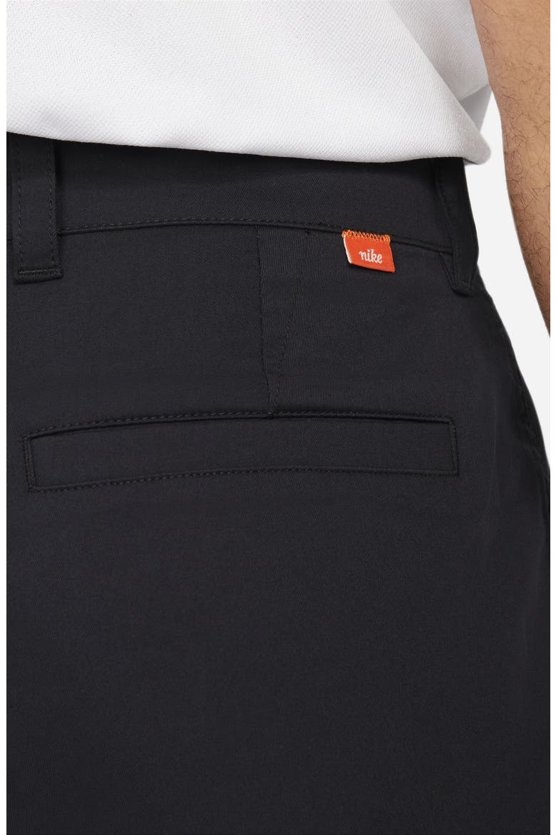 Dri-FIT UV Flat Front Chino Golf Shorts, Alternate, color, BLACK
