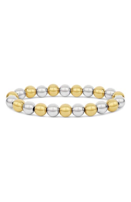 Shymi Two-tone Beaded Stretch Bracelet