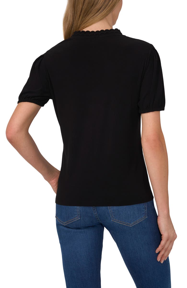 CeCe Scallop Puff Sleeve Top, Alternate, color, 