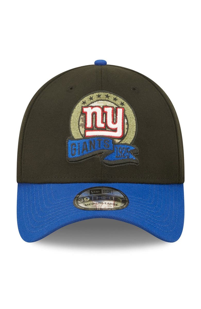 New Era Men's New Era Black/ New York Giants 2022 Salute To Service 39THIRTY Flex Hat, Alternate, color, 
