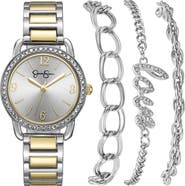 Jessica Simpson Two-Tone Bracelet Watch Set