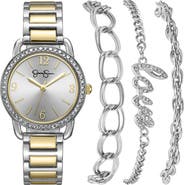 Jessica Simpson Two-Tone Bracelet Watch Set