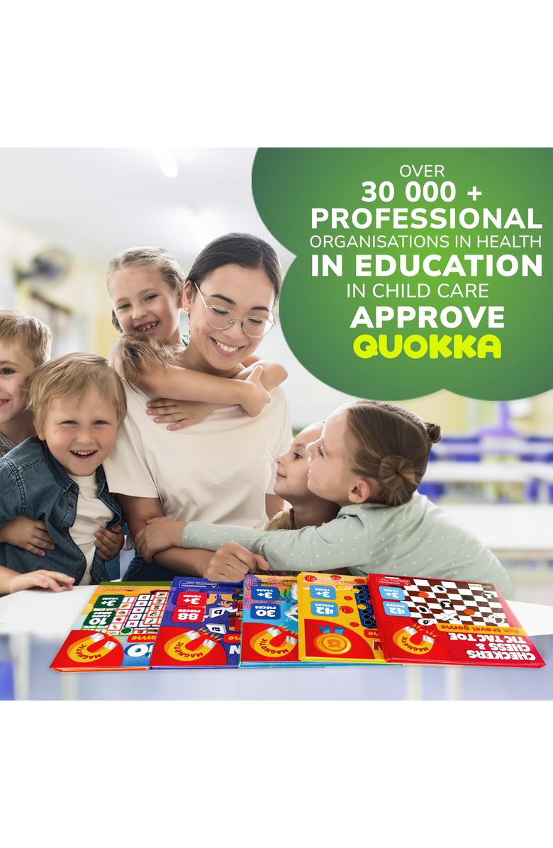 Quokka Magnetic Travel Games Collection for Kids, Alternate, color, Game Chess